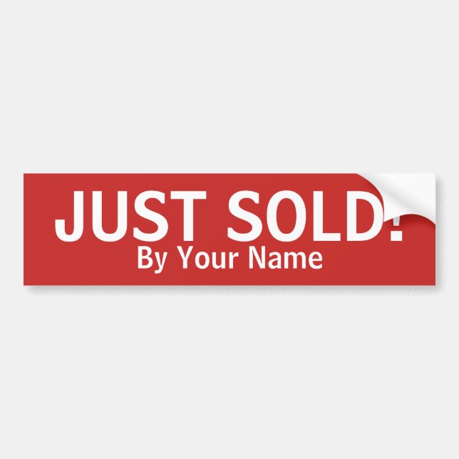 Autocollant de vente personnalisée (Devant)