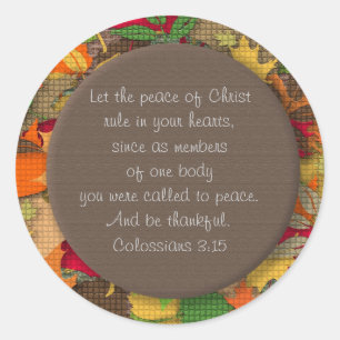 Autocollant de verset biblique inspirant - Gratitu