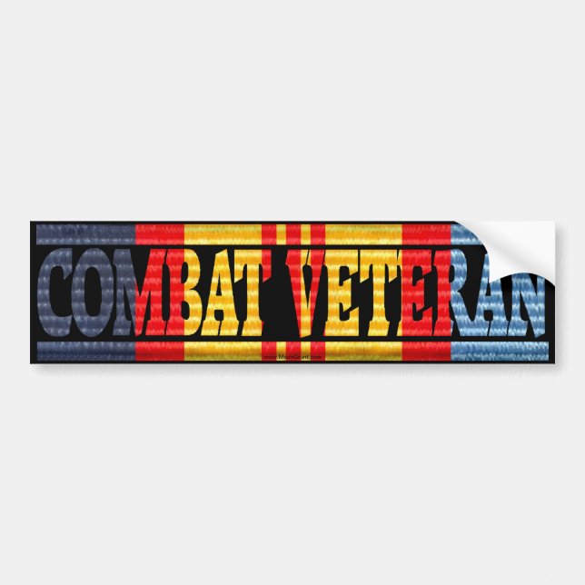 Autocollant de VÉTÉRAN de COMBAT du Vietnam (Devant)
