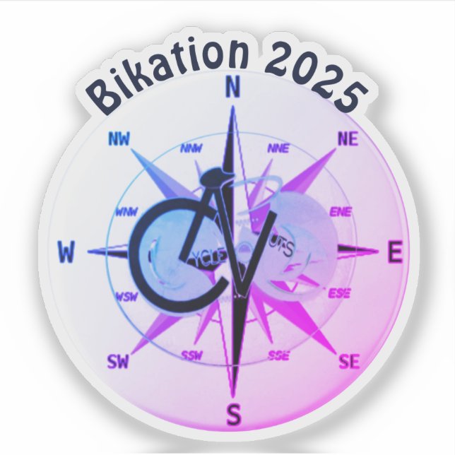 Autocollant de vinyle Coupé sur mesure Bikation 20 (Devant)