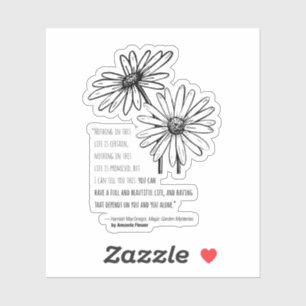 Autocollant de vinyle de marguerite de Hamish