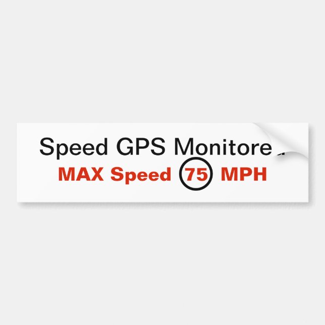 Autocollant de vitesse de GPS (Devant)