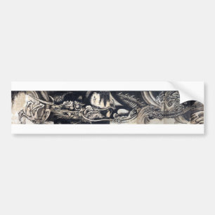 Autocollant De Voiture 雲 龍 図, 曾 我 白 Dragon avec Cloud, Sumi-e