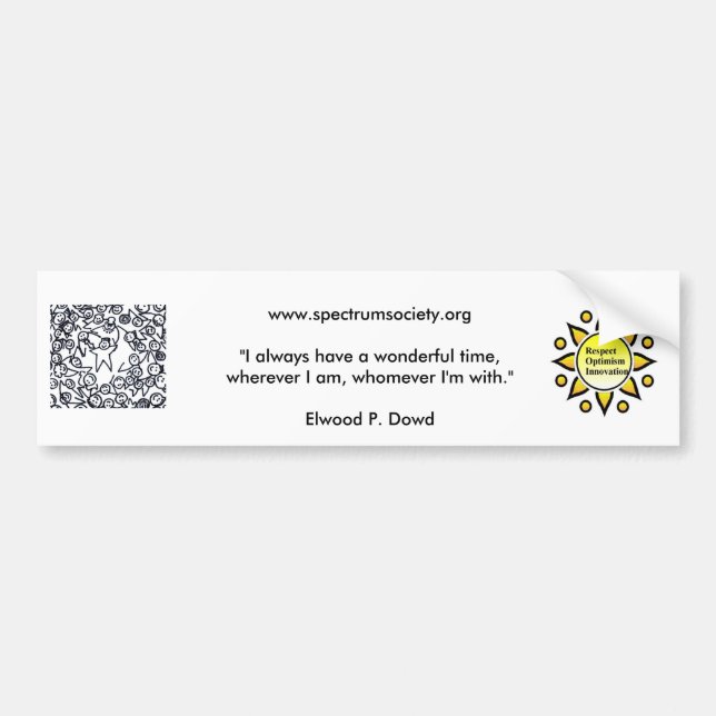 Autocollant De Voiture 101FriendsCard2, sunlogo, www.spectrumsociety.o… (Devant)