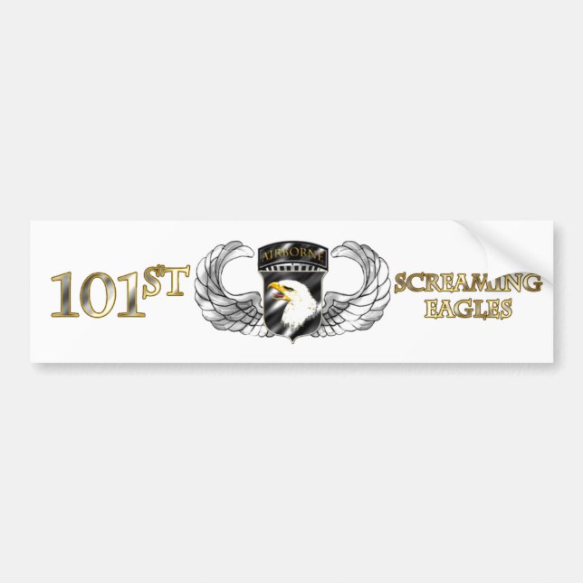Autocollant De Voiture 101st Division Aéroportée (Devant)
