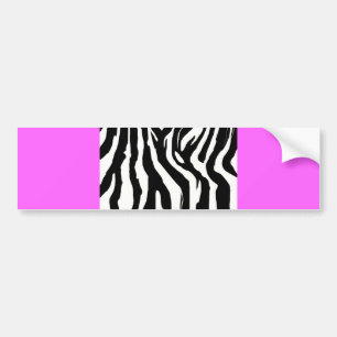 Autocollant De Voiture 124mu ZEBRA PATTERN POSTERS DE ANIMAUX ARRIÈRE - 