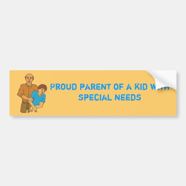 Autocollant De Voiture 15992551, parent fier d'un enfant avec les besoins (Devant)