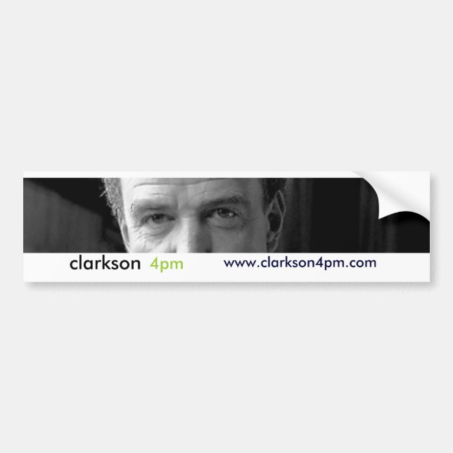 Autocollant De Voiture 16h de butoir de clarkson (Devant)