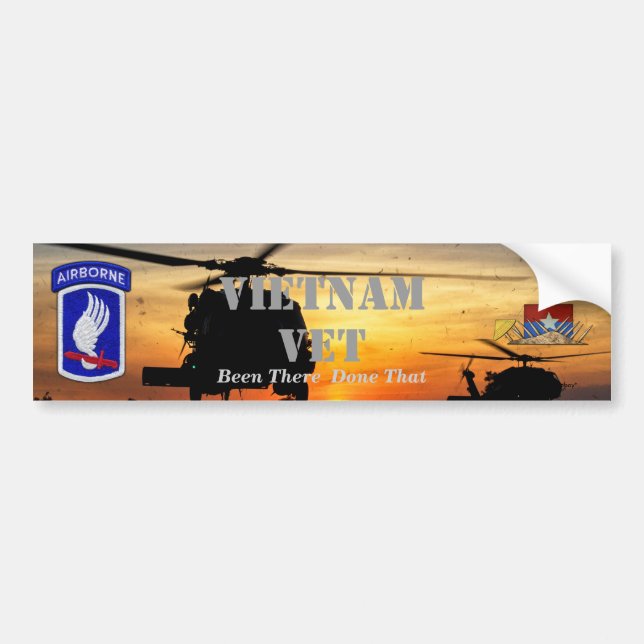 Autocollant De Voiture 173rd guerre aéroportée de nam du Vietnam de (Devant)
