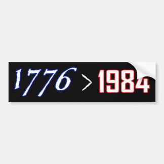 Autocollant De Voiture 1776 est plus grand que 1984