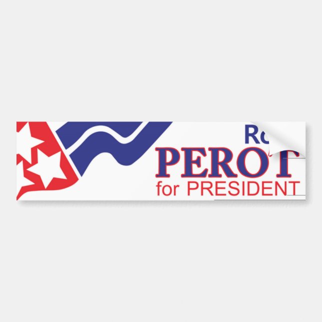 Autocollant De Voiture 1992 Ross Perot Président (Devant)