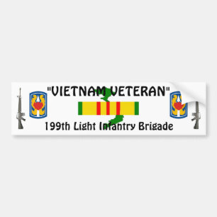Autocollant De Voiture 199th Adhésif pour pare-chocs léger de brigade de