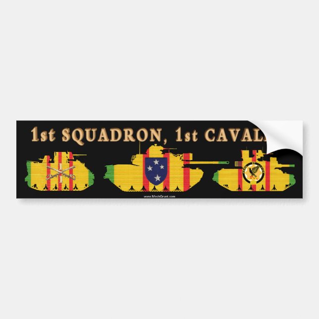 Autocollant De Voiture 1/1st Véhicules blindés de la cavalerie VSR (Devant)