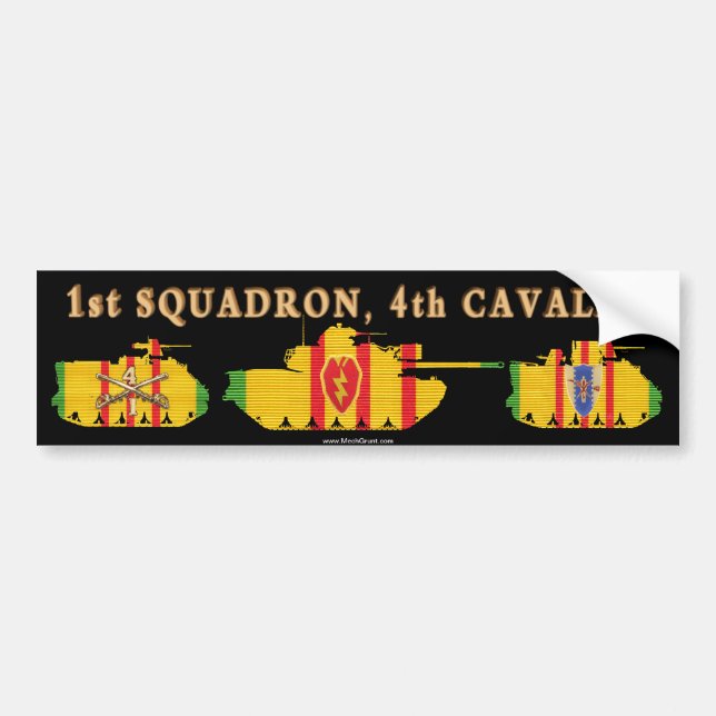 Autocollant De Voiture 1/4 voie et réservoir de la cavalerie VSR (Devant)