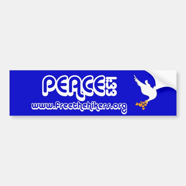 Autocollant De Voiture 1h33 Bumpersticker de paix (Devant)