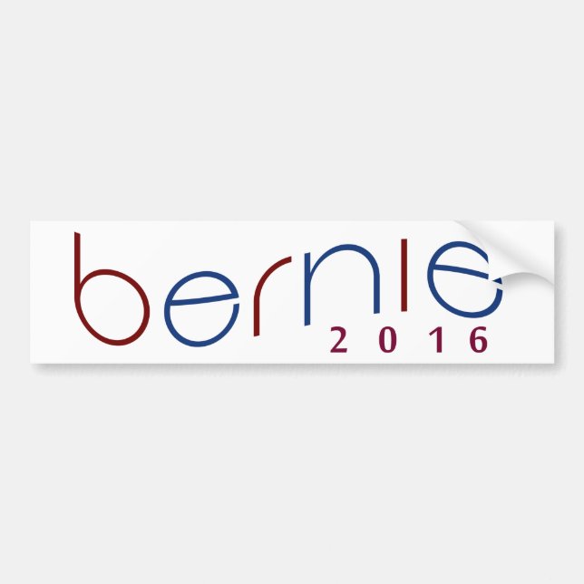 Autocollant De Voiture 2016 ponceuses de Bernie rouges, Bumpersticker (Devant)