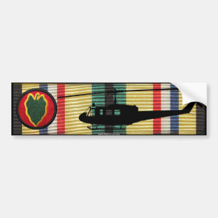 Autocollant De Voiture 24e Inf. Div. Étiquette de pare-chocs UH-1 Huey S