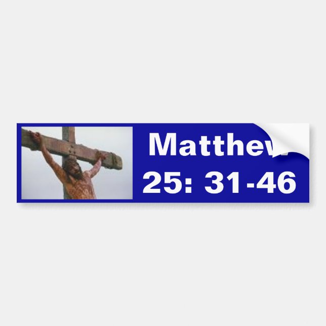 Autocollant De Voiture 25:31 de Matthew - 46 (Devant)