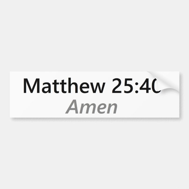 Autocollant De Voiture 25:40 de Matthew (Devant)