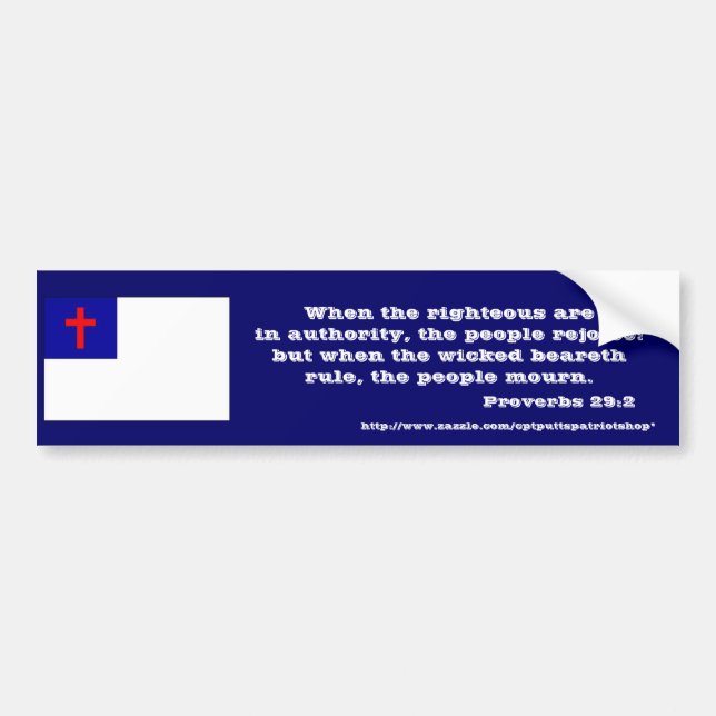 Autocollant De Voiture 29:2 de proverbes (Devant)