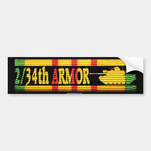 Autocollant De Voiture 2/34th Armure M48A3 VSR (Devant)