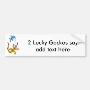 Autocollant De Voiture 2 Geckos