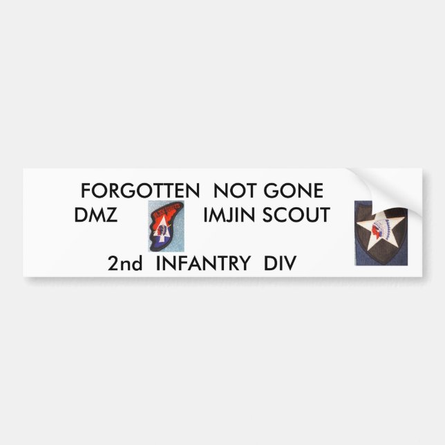 Autocollant De Voiture 2ème Scout de division   Imjin de FNI (Devant)