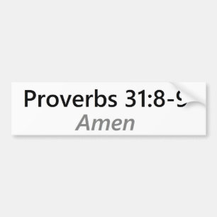 Autocollant De Voiture 31:8 de proverbes - 9