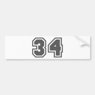 AUTOCOLLANT DE VOITURE 34