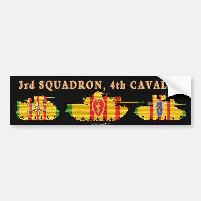 Autocollant De Voiture 3/4th Véhicules blindés de la cavalerie VSR (Devant)