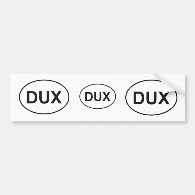 Autocollant De Voiture 3 pour 1 Duxbury Massachusetts - Oval Caddy Sticke (Devant)