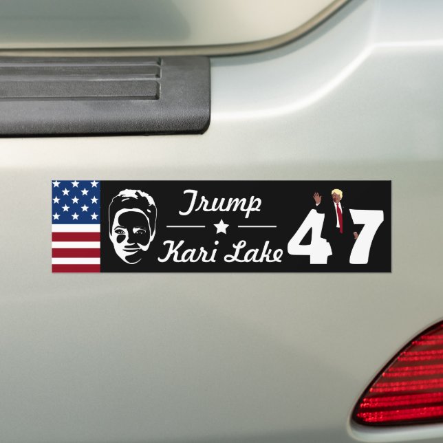 Autocollant De Voiture 47 Trump Kari Lake 2024 (En voiture)