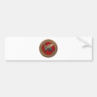 [600] Assyrian Winged Bull : Gold and Black Lamass