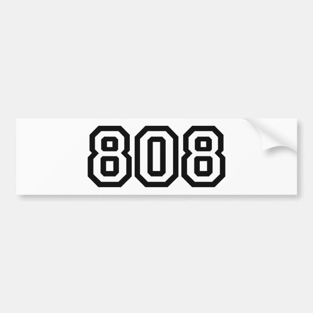 AUTOCOLLANT DE VOITURE 808 (Devant)