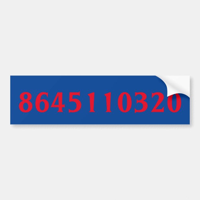 Autocollant De Voiture 8645110320 Trump Votez-Le Sticker De Bumper (Devant)