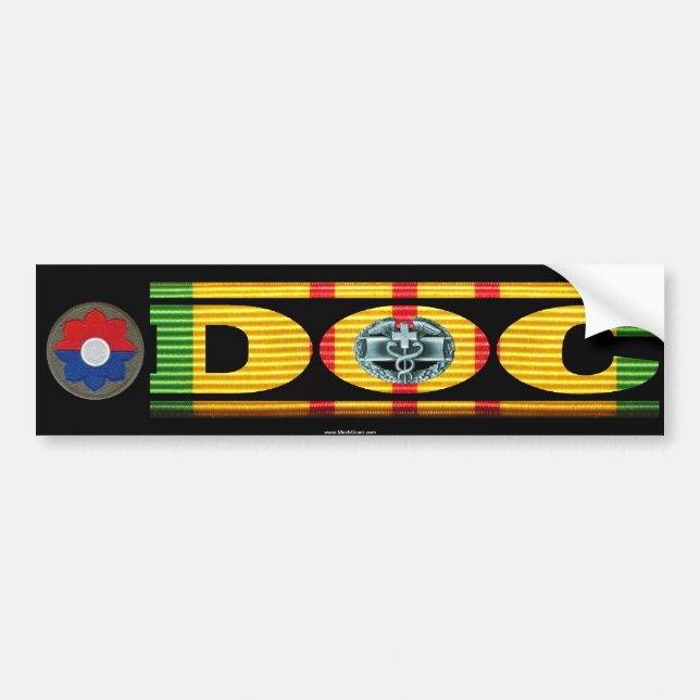 Autocollant De Voiture 9ème FNI. Division. Doc. avec l'autocollant de CMB (Devant)