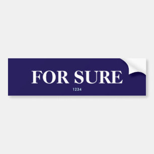 AUTOCOLLANT DE VOITURE À COUP SÛR