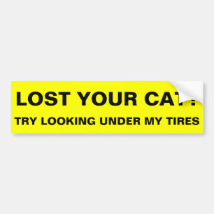 Autocollant De Voiture A perdu votre chat ?