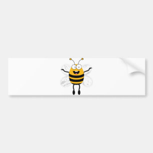 Autocollant De Voiture Abeille de bande dessinée