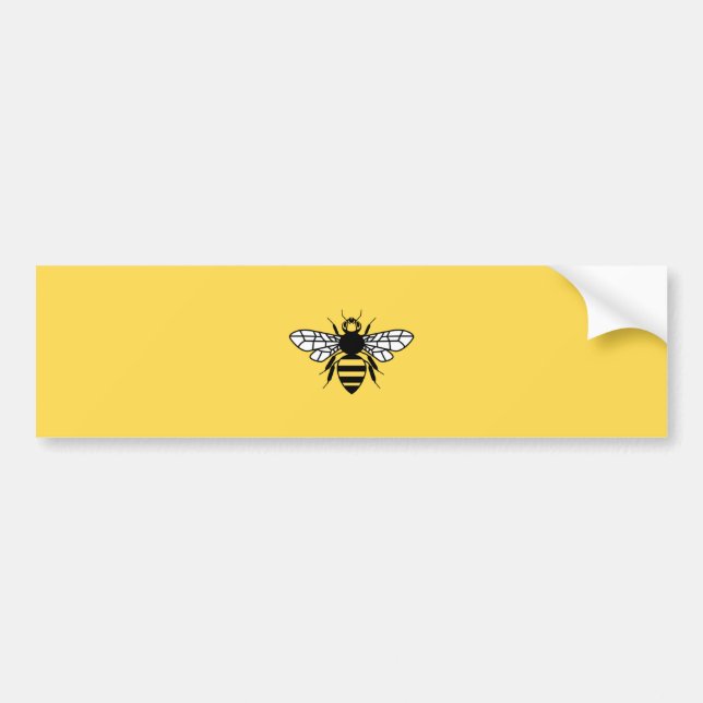 Autocollant De Voiture Abeille de Manchester (Devant)