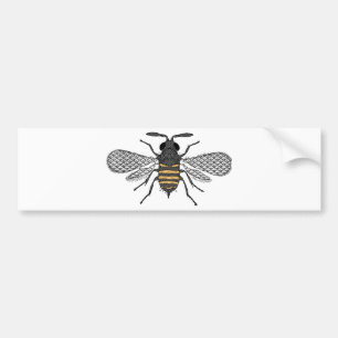 Autocollant De Voiture Abeille vintage