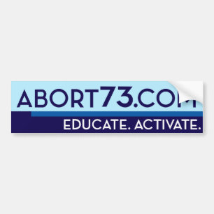 Autocollant De Voiture Abort73.com/instruisent. Activez