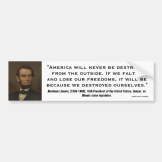 Autocollant De Voiture Abraham Lincoln Quote_02