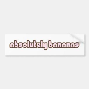 Autocollant De Voiture "Absolument adhésif pour pare-chocs de bananes"