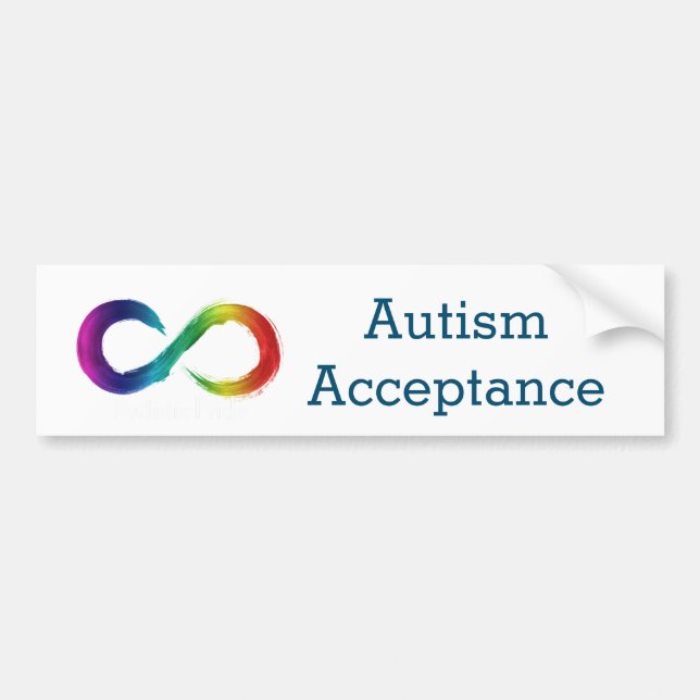 Autocollant De Voiture Acceptation de l'autisme (Devant)