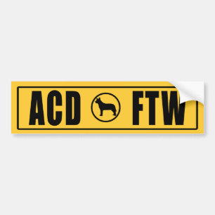 AUTOCOLLANT DE VOITURE ACD - FTW