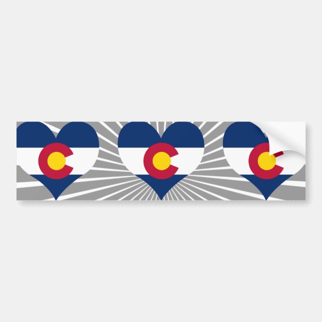 Autocollant De Voiture Achetez le drapeau du Colorado (Devant)