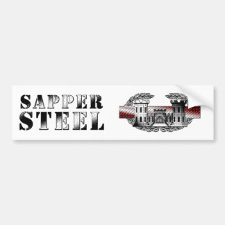 AUTOCOLLANT DE VOITURE ACIER DE SOLDAT DU GÉNIE