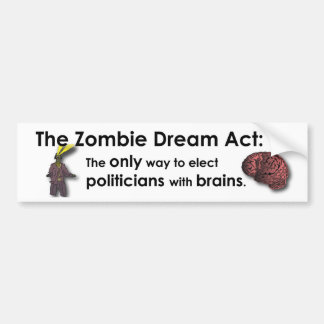 Autocollant De Voiture Acte de rêve de zombi