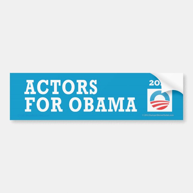 Autocollant De Voiture Acteurs de Pro-Obama pour Obama (Devant)